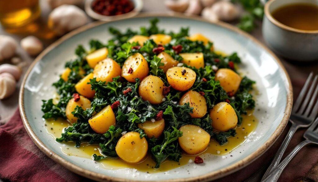 Un piatto della tradizione ligure: cavolo nero e patate