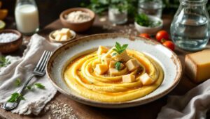 Polenta concia cremosa e filante: il metodo semplice per farla senza grumi
