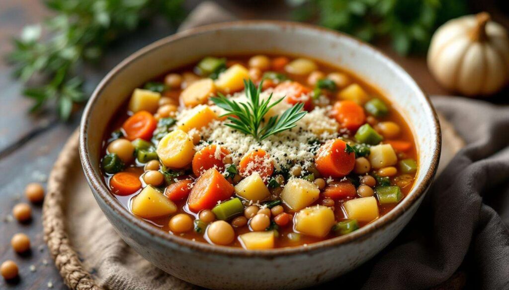 Minestrone di verdure invernali e legumi ricetta facile con passo passo