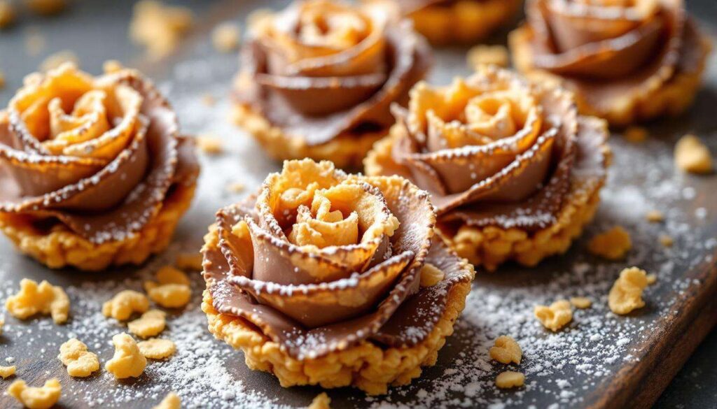 Se vuoi un dolce che resta croccante fuori e morbido dentro, prova le rose del deserto ai cornflakes