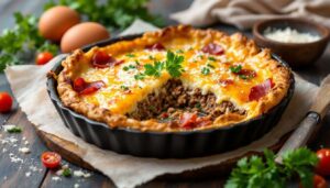 Tortino di carne macinata: la ricetta dello sformato con ripieno di provola e prosciutto