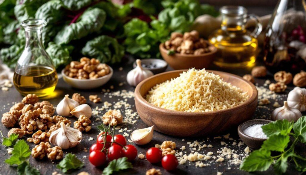 Pesto di radicchio trevigiano e noci, salsa invernale dal sapore deciso, perfetta per pasta, polenta e crostini