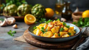 Carciofi e patate in padella: il contorno di stagione che profuma di casa